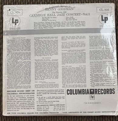 Rare Promo Benny Goodman The Famous 1938 Carnegie Hall Jazz Concert Vol 3, 1956? - Thumbnail 6