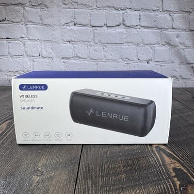Lenrue Soundmate Portable Bluetooth Wireless Speaker Black - Thumbnail 11