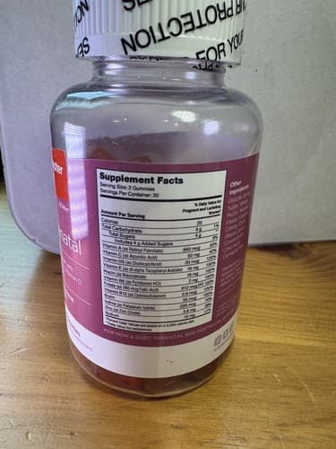Zahler Chapter Six Women Prenatal Grape Flavor Vitamins 60 Count EXPIRES 11/2026 - Thumbnail 2
