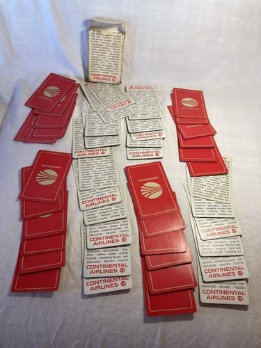 VTG Continental Airlines Playing Deck of Cards Pinochle - Airline - Aviation - Thumbnail 4