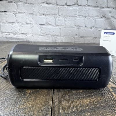 Lenrue Soundmate Portable Bluetooth Wireless Speaker Black - Thumbnail 6