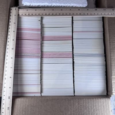 MISC Box of Baseball Card 7+ LBS 1990's Common Cards-Topps,Donruss,Score,Pacific - Thumbnail 2