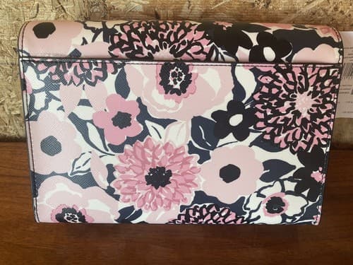 Kate Spade Carson Convertible Crossbody Bag Dahlia Pink Floral Purse Hand - Thumbnail 3
