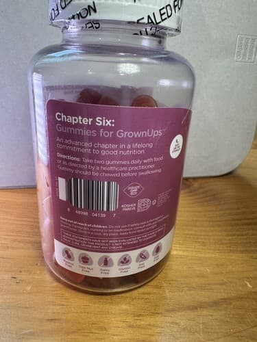 Zahler Chapter Six Women Prenatal Grape Flavor Vitamins 60 Count EXPIRES 11/2026 - Thumbnail 4