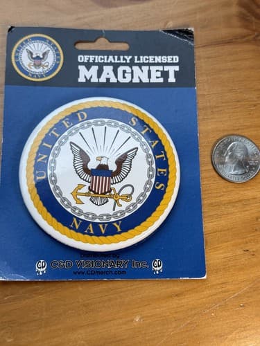 United States Navy Magnet Button - Thumbnail 3
