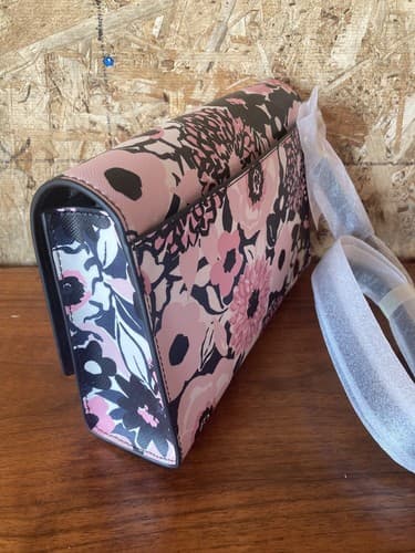 Kate Spade Carson Convertible Crossbody Bag Dahlia Pink Floral Purse Hand - Thumbnail 5