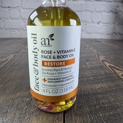 ArtNaturals Face & Body Rose & Vitamin E Bio Oil 4.0oz + Gua Sha Facial Tool Set - Thumbnail 3