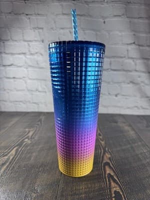 Starbucks Tim Singleton Pride Grid Gradient Rainbow Ombre Venti Tumbler 2023 - Thumbnail 3