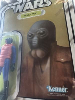 STAR WARS, RARE PINK TUSKS - 1979 WALRUS MAN - GRADED 70+, 21 BACK-B, KENNER MOC - Thumbnail 9