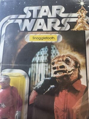 STAR WARS - 1979 SNAGGLETOOTH - UNPUNCHED - GRADED 75, 21 BACK-B, KENNER MOC - Thumbnail 5