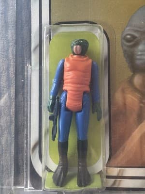 STAR WARS, RARE PINK TUSKS - 1979 WALRUS MAN - GRADED 70+, 21 BACK-B, KENNER MOC - Thumbnail 3