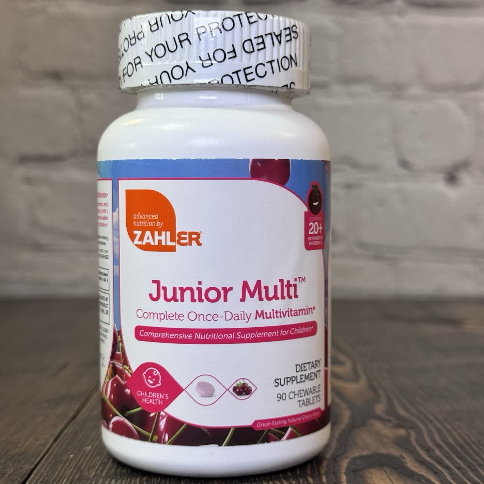 Junior Multi™ Complete Once-Daily Multi-Vitamin, Natural Cherry, 90 Chewable
