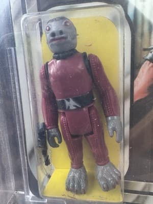 STAR WARS - 1979 SNAGGLETOOTH - UNPUNCHED - GRADED 75, 21 BACK-B, KENNER MOC - Thumbnail 2