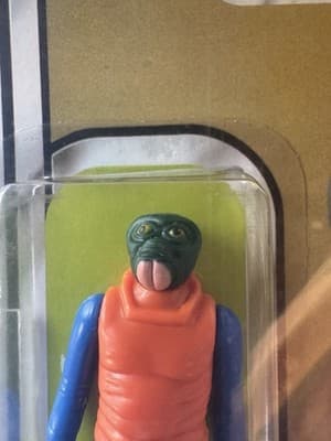 STAR WARS, RARE PINK TUSKS - 1979 WALRUS MAN - GRADED 70+, 21 BACK-B, KENNER MOC - Thumbnail 2