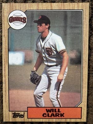 1986-87 Will Clark Lot Of 8 Rookies NM-MT, Topps Traded Donruss Rookies Fleer - Thumbnail 14
