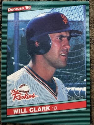 1986-87 Will Clark Lot Of 8 Rookies NM-MT, Topps Traded Donruss Rookies Fleer - Thumbnail 10
