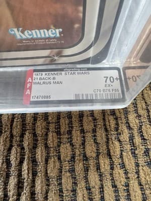 STAR WARS, RARE PINK TUSKS - 1979 WALRUS MAN - GRADED 70+, 21 BACK-B, KENNER MOC - Thumbnail 10