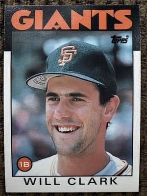 1986-87 Will Clark Lot Of 8 Rookies NM-MT, Topps Traded Donruss Rookies Fleer - Thumbnail 4