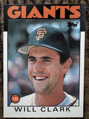 1986-87 Will Clark Lot Of 8 Rookies NM-MT, Topps Traded Donruss Rookies Fleer - Thumbnail 2