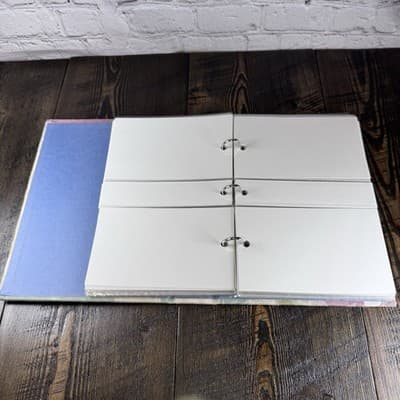 Fabric Cloth Photo Album - 3 ring 6 x 4 with Negative Slot - 200+ photos - Thumbnail 5