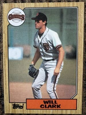 1986-87 Will Clark Lot Of 8 Rookies NM-MT, Topps Traded Donruss Rookies Fleer - Thumbnail 12