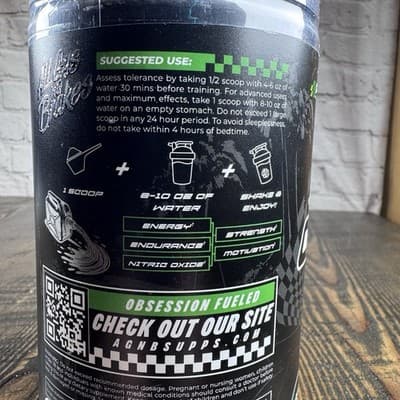 All Gas No Brakes 0-100 Pre-workout High Stim Energy With Caffiene 40/20 Serving - Thumbnail 7