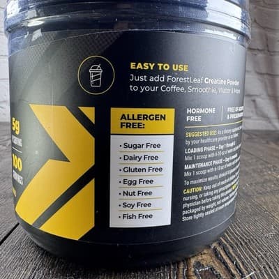 Forest Leaf Pure Micronized Powder Creatine - Strength & Energy - 100 servings - Thumbnail 3