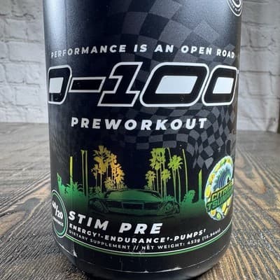 All Gas No Brakes 0-100 Pre-workout High Stim Energy With Caffiene 40/20 Serving - Thumbnail 2