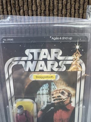 STAR WARS - 1979 SNAGGLETOOTH - UNPUNCHED - GRADED 75, 21 BACK-B, KENNER MOC - Thumbnail 3