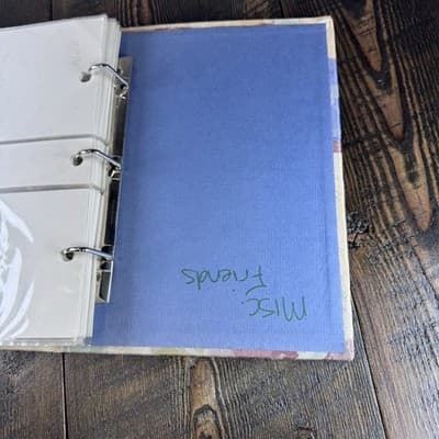 Fabric Cloth Photo Album - 3 ring 6 x 4 with Negative Slot - 200+ photos - Thumbnail 6