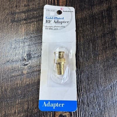 RadioShack BNC Male to RCA (phono) Female Adapter Connector (278-303B)