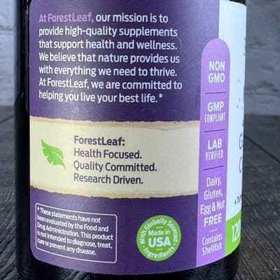 Forest Leaf Glucosamine Chondroitin MSM Complex Joint Supplement 1200Mg 120 Cap - Thumbnail 5