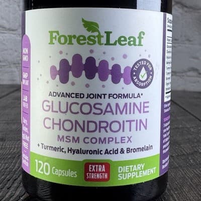 Forest Leaf Glucosamine Chondroitin MSM Complex Joint Supplement 1200Mg 120 Cap - Thumbnail 2