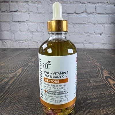 ArtNaturals Face & Body Rose & Vitamin E Bio Oil 4.0oz + Gua Sha Facial Tool Set - Thumbnail 2