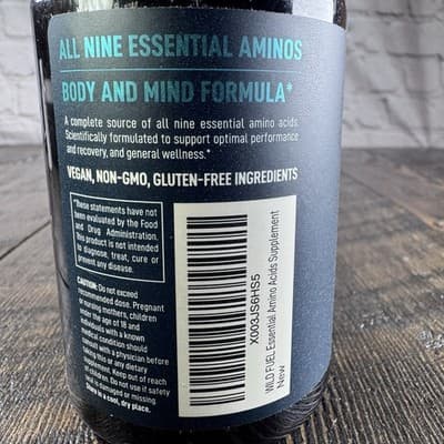 Wild Fuel All 9 Essential Amino Acids - 120 Capsules - Power Endurance Recovery - Thumbnail 4