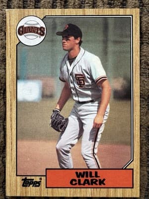 1986-87 Will Clark Lot Of 8 Rookies NM-MT, Topps Traded Donruss Rookies Fleer - Thumbnail 16