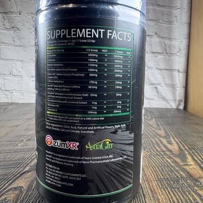 All Gas No Brakes 0-100 Pre-workout High Stim Energy With Caffiene 40/20 Serving - Thumbnail 6