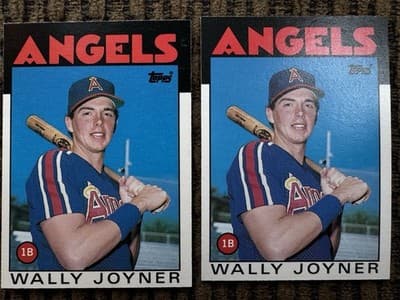 Wally Joyner Lot Of 9 Rookie Cards 1986-1987, NM-M, Topps Fleer Donruss, Angels - Thumbnail 2