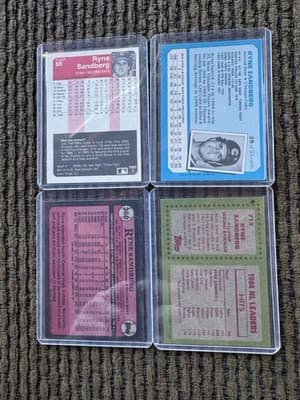 Lot Of 20 Ryne Sandberg Baseball Cards, 1983 Topps Rookie,Chicago Cubs 1983-1990 - Thumbnail 11