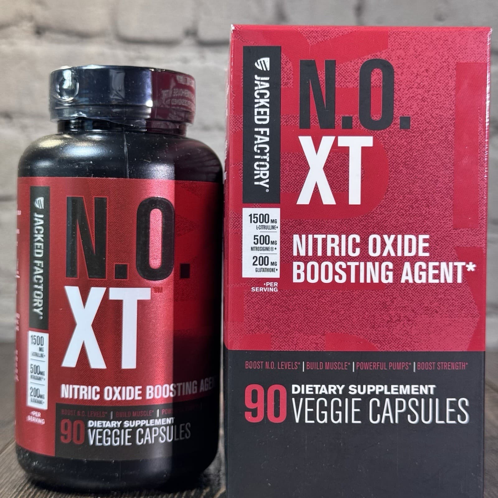 Jack Factory N.O.XT - Nitric Oxide Boosting Agent 90 Veggie Capsules Supplement