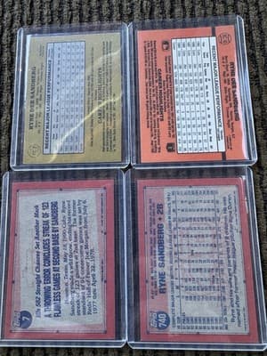 Lot Of 20 Ryne Sandberg Baseball Cards, 1983 Topps Rookie,Chicago Cubs 1983-1990 - Thumbnail 13
