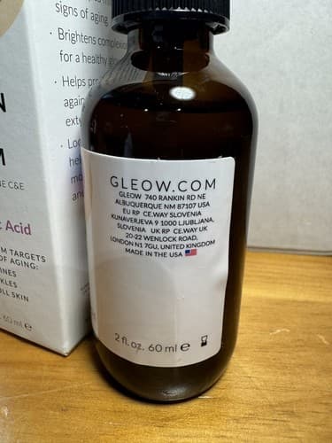 Gleow Vitamin C & E Serum With Hyaluronic Acid 2 fl oz EXPIRES 11/2026 - Thumbnail 3