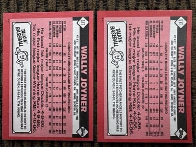 Wally Joyner Lot Of 9 Rookie Cards 1986-1987, NM-M, Topps Fleer Donruss, Angels - Thumbnail 3