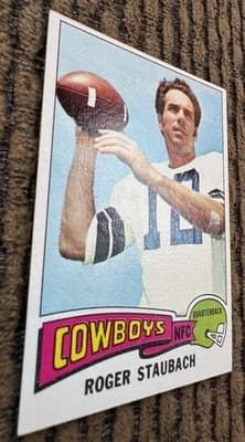 1975 Topps - Roger Staubach Dallas Cowboys #145, Bob Griese Miami Dolphins #100 - Thumbnail 4