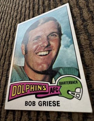 1975 Topps - Roger Staubach Dallas Cowboys #145, Bob Griese Miami Dolphins #100 - Thumbnail 9