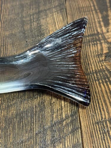 Large Glass German Brown Trout Serving Dish Vintage 24 Inches fish platter decor - Thumbnail 6
