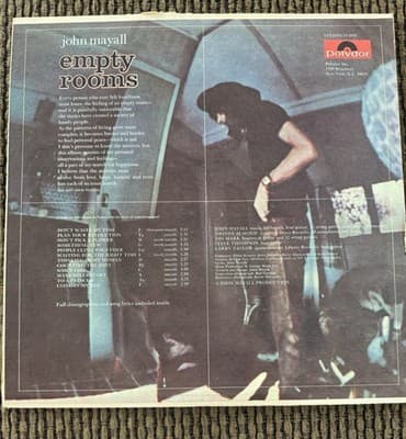 John Mayall Vinyl Record- Empty Rooms - 1970, Pitman First Press 24-4010 - Thumbnail 3