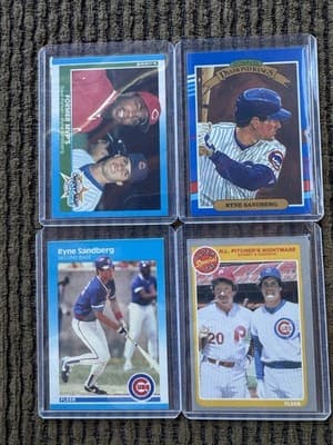 Lot Of 20 Ryne Sandberg Baseball Cards, 1983 Topps Rookie,Chicago Cubs 1983-1990 - Thumbnail 8