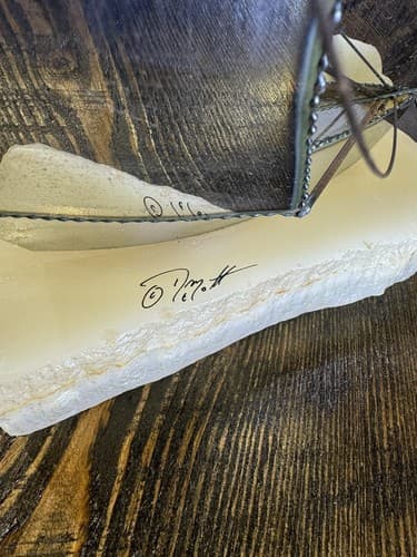 Vintage Signed John DeMott Art Brass Sailboat 17” Onyx Collectible 1975 boat - Thumbnail 10
