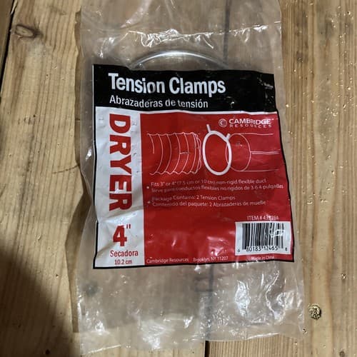 Cambridge Resources Tension Clamps – New 4” X 2